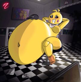 1girls animated animatronic animatronic_female big_belly chicken chicken_girl female five_nights_at_freddy's five_nights_at_freddy's_2 fnaf oystershards phasianid robot robot_girl scottgames vore vore_belly x-ray x-ray_view