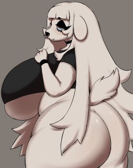 ass big_ass big_breasts breasts canine female female_focus female_only huge_breasts lily_(vetarix) looking_down nose_ring tagme thick_ass thick_thighs thighs vetarix