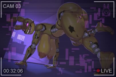 1girls animatronic animatronic_female anthro areola ass big_areola big_ass big_breasts big_nipples big_thighs breasts bunny bunny_ears bunny_girl bunny_tail butt female five_nights_at_freddy's gigantic_ass gigantic_breasts gigantic_thighs huge_areola huge_ass huge_breasts huge_nipples huge_thighs neh_on nipples pink_eyes robot robot_girl solo springtrap_(fnaf) tagme thick_thighs thighs