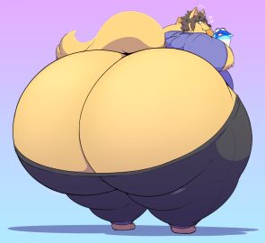 1boy ass big_ass bubble_ass bubble_butt furry huge_ass hyper_ass male noirbutt tagme thick_thighs wide_hips