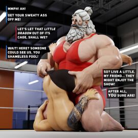 2boys bara comic gay hanzo helices3d male male/male male_only muscular muscular_male overwatch overwatch_2 reinhardt yaoi