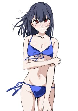 1girls 75ryrnyp9rtngjo almost_naked almost_nude bare_arms bare_belly bare_chest bare_hands bare_hips bare_legs bare_midriff bare_navel bare_shoulders bare_skin bare_thighs belly belly_button bikini bikini_bottom bikini_only bikini_top black-haired_female black_hair blue_bikini blue_bikini_bottom blue_bikini_top blue_string_bikini blue_swimsuit blue_swimwear blush blush_face blush_lines blushed_face blushing_at_viewer blushing_face blushing_female breasts cleavage collarbone dot_nose elbows embarrassed embarrassed_exposed_female embarrassed_expression embarrassed_female exposed exposed_arms exposed_belly exposed_legs exposed_midriff exposed_shoulders exposed_thighs female female_only fingers front-tie_bikini front-tie_bikini_top front-tie_top groin hair_between_eyes half_naked half_nude hand_on_arm hand_on_own_arm high_resolution highres hourglass_figure idolmaster idolmaster_shiny_colors lean_figure legs light-skinned_female light_skin long_hair looking_at_viewer morino_rinze narrow_waist navel pale-skinned_female pale_skin red-eyed_female red_eyes shoulders side-tie_bikini simple_background slender_body slender_waist slim_female slim_waist small_breasts solo standing string_bikini swimsuit swimwear the_idolm@ster the_idolm@ster:_shiny_colors the_idolm@ster_shiny_colors thick_thighs thigh_gap thighs thin_waist upper_body v-line white_background wide_hips