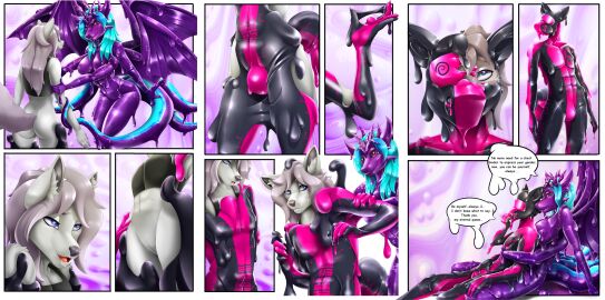 absurd_res anthro assimilation canid canine canis cybernetics cyborg dragon drone dronification english_text futanari gas_mask goo_creature goo_dragon goo_drip goo_transformation gooborg goop goopy gyu.sa-ai'le_drone hi_res hypnosis hypnotic_visor intersex latex latex_transformation liquid_latex living_latex machine mammal mask melting mind_control mythological_creature mythological_scalie mythology nastya_tan null_bulge permanent permanent_transformation purple_body purple_dragon queen_vinyl_da.i'gyu-kazotetsu scalie text transformation visor wolf