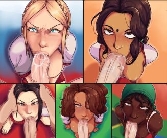 african_female blowjob brazil brazilian_female breasts brics busty china chinese_female defeated edited female glaring india indian_female interracial male national_personification on_knees oral penis russia russian_female south_africa themed_clothes