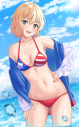 1girls absurd_res absurdres ahoge antenna_hair armpits ass bare_armpits bare_arms bare_belly bare_chest bare_hands bare_hips bare_legs bare_midriff bare_navel bare_shoulders bare_skin bare_thighs belly belly_button bikini bikini_bottom bikini_top blonde-haired_female blonde_eyebrows blonde_female blonde_hair blue-eyed_female blue_bikini blue_bikini_top blue_coat blue_eyes blue_jacket blue_sky blue_string_bikini blue_swimsuit blue_swimwear blue_topwear breasts cleavage clouds coat collarbone dot_nose dripping_wet elbows exposed exposed_armpits exposed_arms exposed_belly exposed_legs exposed_midriff exposed_shoulders exposed_thighs female female_focus female_only fingernails fingers groin hair_between_eyes hand_on_hip hand_on_own_hip hand_on_own_waist hand_on_waist head_tilt high_resolution highres horizon jacket kanojo_okarishimasu lean_figure legs light-skined_female light-skinned_female light_skin looking_at_viewer medium_breasts medium_hair nail_polish nails nanami_mami narrow_waist navel ocean open_coat open_jacket open_mouth open_mouth_smile open_topwear outdoors outside parted_lips partially_submerged partially_submerged_legs petite petite_body petite_breasts petite_female pink_fingernails pink_nail_polish pink_nails pointy_chin pubic_hair pussy red_bikini red_bikini_bottom red_bikini_top red_string_bikini red_swimsuit red_swimwear sea seaside short_hair shoulders sky slender_body slender_waist slim_female slim_waist smile smiley_face smiling_at_viewer soaked solo standing string_bikini submerged_feet submerged_legs swimsuit swimwear thick_ass thick_thighs thigh_gap thighs thin_waist tilted_head tongue topwear tsuruyama_(tenten) upper_body v-line wet wet_belly wet_bikini wet_body wet_breasts wet_legs wet_skin wet_thighs white_bikini white_bikini_top white_coat white_jacket white_string_bikini white_swimsuit white_swimwear white_topwear wide_hips