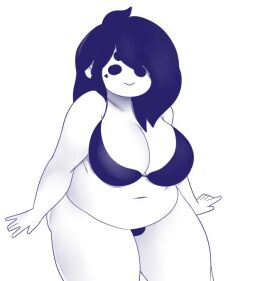 1futa 2d 2d_(artwork) 5_fingers :> bbw belly belly_button big_belly big_breasts black_and_white black_bra black_hair black_panties bra breasts bulge chubby chubby_futa clothed clothing collarbone dickgirl eyebrows_visible_through_hair facial_markings fat fat_thighs futa_only futanari greyscale hair hands-free human intersex long_hair miiya_(rizkitsuneki) miiyauwu mob_face monochrome mostly_nude no_background obese oc original_character overweight panties plain_background simple_background solo standing star star_(symbol) thick_thighs thighs trans_woman transfem tummy white_background