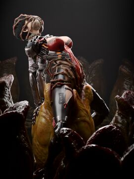 1girls 3d alien alien_(franchise) big_breasts black_hair breasts breeding breeding_slave cave crotchhugger double_penetration egg eve_(stellar_blade) facehugger facehugging fellatio female female_human female_only feral genitals group hi_res hive human insects inside interspecies lydas3d mammal monster monster_on_female oral penetration pussy sex size_difference spread_legs stellar_blade vaginal_penetration what wide_hips xenomorph_egg xenophilia