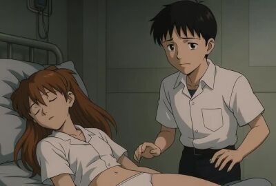 ai_generated animated asuka_langley_sohryu panties shinji_ikari tagme the_end_of_evangelion video