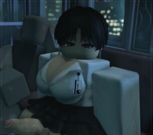 1futa 3d breasts cleavage clothed erection futanari intersex penis penis_out public roblox roblox_avatar roblox_studio robloxian skirt solo solo_futa tagme yukari_hanarr34