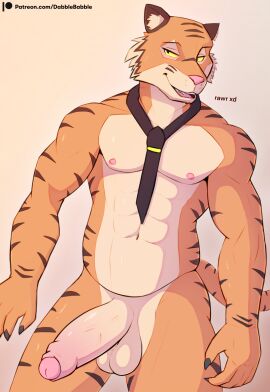 2024 abs absurd_res anthro balls big_penis black_necktie black_stripes dabelette dialogue english_text erection felid fingernails foreskin front_view fur genitals glans gradient_penis hi_res humanoid_genitalia humanoid_penis inner_ear_fluff male mammal multicolored_body multicolored_fur nails navel necktie nipples nude open_mouth orange_body orange_fur orange_tail pantherine partially_retracted_foreskin penis pink_glans pink_nipples pink_nose rawr retracted_foreskin simple_background solo standing striped_body striped_fur stripes tail tan_background tan_balls tan_body tan_foreskin tan_fur tan_penis teeth text tiger tongue tuft two-tone_body two-tone_fur uncircumcised url vein xd yellow_sclera