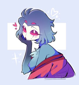 1girls anthro aristocrat avian avian_demon bare_chest beak bird breasts chest_fur claws clothing demon eyelashes feather_hair feathers female female_stolas genderswap genderswap_(mtf) helluva_boss nipples owl owl_demon pseudo_hair red_eyes rule_63 seductive solo stolas_(helluva_boss) third-party_edit xpurplepiex