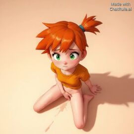 ai_generated female female_solo fingering fingers ginger girl green_eyes kasumi_(pokemon) masturbation no_sound pokemon pussy rubbing rubbing_pussy solo solo_female tagme vaginal_penetration video young