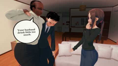 1girls 2boys 3d adultery ahe_gao animated arms_behind_head audible_creampie barefoot blowjob bottomless bouncing_breasts brown_eyes brown_hair bubble_butt cheating cheating_(relationship) cheating_whore cheating_wife cock_shock cuckold cuckolded cuckolding cum cum_in_pussy cum_inside english_dialogue english_text enjoying_sex fat_male feet fellatio fucked_from_behind fucked_senseless fucked_silly heart-shaped_pupils heart_eyes in_front_of_cuckold in_front_of_husband indoors indoors_sex infidelity japs8005 karakai_jouzu_no_(moto)_takagi-san karakai_jouzu_no_takagi-san kissing kissing_during_sex kissing_while_penetrated koikatsu legs legs_spread lifted_by_another lifting_person light_skinned_female longer_than_one_minute looking_pleasured male_penetrating_female moaning moaning_in_pleasure nakadashi navel nishikata oral oral_sex orgasm orgasm_face penis_in_mouth penis_in_pussy pleasure_face ponytail raw_sex sex sex_from_behind shorter_than_two_minutes sleeping_cuck small_breasts sound speech_bubble stand_and_carry_position standing_sex straight sucking_penis tagme takagi-san thighs time_lapse tongue_out ugly_bastard unfaithful unprotected_sex vaginal_penetration vaginal_sex video wife