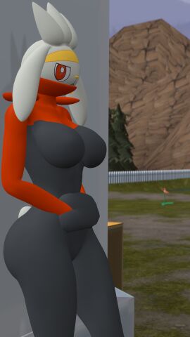 3d anthro baek-myo nintendo pokemon pokemon_(species) pokémon_(species) raboot