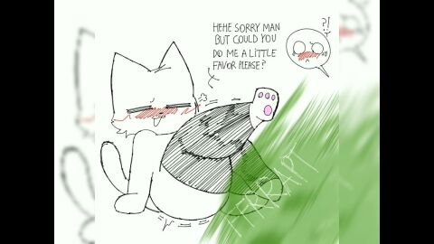 boykisser boykisser_(meme) fart fart_fetish femboy furry male operario_juniors silly_cat_(mauzymice) solo tagme thighhighs unknown_artist