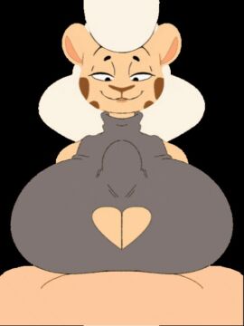 1boy 1girls 2d 2d_(artwork) 2d_animation 2d_artwork animated animated_gif anthro balls beat_banger big_breasts boobjob breasts clothed_female_nude_male female furry furry_female gif huge_breasts huge_cock jannet_q light-skinned_female light-skinned_male light_skin male male/female male_pov paizuri paizuri_under_clothes penis straight toriel_beat_banger