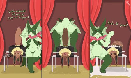 1boy 1girls 2d_animation anal anal_sex animated anthro ass balls balls_deep belly big_ass big_belly big_breasts big_butt bodily_fluids box breasts brown_body brown_fur comic container cum cum_drip cum_in_ass cum_inside cum_on_ground cum_pool cum_puddle cum_string cumflated_belly cumflation deep_penetration dengon dripping duo eevee eeveelution erection excessive_cum excessive_genital_fluids female female_on_top feral forced_orgasm foreskin frame_by_frame fur furry generation_1_pokemon generation_9_pokemon genital_fluids genitals green_body green_fur hi_res huge_cock humanoid_genitalia humanoid_penis humor inflation larger_female leaking_cum magic_show magic_trick male male/female meowscarada messy nintendo open_mouth orgasm penetration penis pokemon pokemon_(species) precum precum_on_penis precum_string reverse_cowgirl_position riding_penis rough_sex sex sex_box simple_background size_difference small_but_hung smaller_male stage straight text thick_thighs tongue tongue_out uncircumcised unconscious