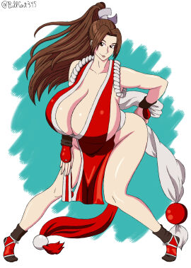 1girls asian asian_bimbo asian_female battle_stance better_version_at_source big_breasts billcast bimbo breasts breasts_bigger_than_head brown_eyes brown_hair busty clothed clothing fan fatal_fury female female_focus female_only fighting_game fighting_pose fighting_stance fixed_version_available gigantic_breasts holding_fan holding_object huge_breasts human hyper_breasts japanese japanese_clothes japanese_female king_of_fighters kunoichi large_breasts light-skinned_female light_skin lips lipstick long_hair long_legs looking_at_viewer mai_shiranui massive_breasts pale-skinned_female pale_skin ponytail seductive seductive_look seductive_smile self_upload smile smiling snk sole_female tied_hair venus_body video_game_character video_games voluptuous voluptuous_female white_background wide_hips