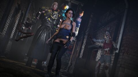 4k breasts clothing deaddym female jill_valentine monster monster_on_female nemesis_(resident_evil) nude pants_down png pussy pussy_hair resident_evil resident_evil_3 resident_evil_3_remake tagme tentacle wallpaper zombie zombie_girl