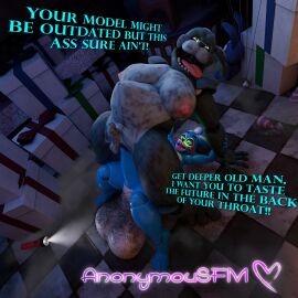 1:1 3d_(artwork) absurd_res anal anal_sex animal_genitalia animal_penis animatronic anonymousfm anthro balls belly big_balls big_belly big_penis bonnie_(fnaf) bonniextoybonnie digital_media_(artwork) duo english_text equine_genitalia equine_penis erection femboy five_nights_at_freddy's five_nights_at_freddy's_2 genitals hi_res huge_balls huge_cock humanoid_genitalia humanoid_penis hyper hyper_balls hyper_genitalia hyper_penis lagomorph leporid machine male male/male male_penetrated male_penetrating male_penetrating_male mammal moobs nipples nude open_mouth overweight overweight_male penetration penile penis penis_size_difference pubes rabbit robot scott_cawthon scottgames sex size_difference smile stomach_bulge teeth text tongue toy_bonnie_(fnaf)