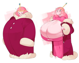 adventure_time alternate_breast_size big_breasts bra breasts bulumble-bee cartoon_network clothing female gigantic_breasts huge_breasts hyper princess_bubblegum top_heavy