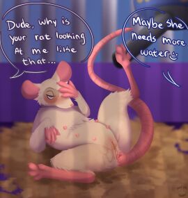 absurd_res anus female feral genitals hi_res mammal multi_breast multi_nipple murid murine nauticalcanine nipples original_character pussy rat rodent solo