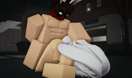 1boy 1girls 3d artist_self-insert ass big_ass big_breasts big_penis breasts breeding bunny bunny_ears bunny_girl cindercrim criminality doggy_style facedown_doggystyle female head_grab male ninjashyper2 penis public public_sex pushing_head roblox roblox_avatar roblox_game robloxian tagme