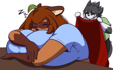 big_breasts breasts dewwy_(dewwydartz) dewwydarts dewwydartz female furry huge_breasts lyndis_(dewwydartz) sleeping tagme