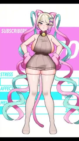 :d animal_ears animal_hands animated apron artist_collaboration ass_visible_through_thighs barefoot bell bikini black_bra black_panties blonde_hair blue_eyes blue_hair blue_one-piece_swimsuit blush bouncing_breasts bra breasts cat_ears cat_lingerie chouzetsusaikawa_tenshi-chan cleavage collar commentary da3iann dancing daten_route dress embarrassed english_commentary female gloves grin groin hair_ornament hairclip hands_on_own_hips heart_pasties highres kh_626 kneehighs large_breasts live2d maebari micro_bikini multicolored_hair multicolored_nails nail_polish naked_apron navel neck_bell needy_girl_overdose one-piece_swimsuit panties pasties paw_gloves paw_pose pink_hair red_nails school_swimsuit shoes sideboob smile socks sound swaying_hip sweatdrop sweater sweater_dress swimsuit tagme thighhighs toenail_polish toenails twintails underwear uwabaki video virgin_killer_sweater white_socks white_thighhighs wide_hips zettai_ryouiki