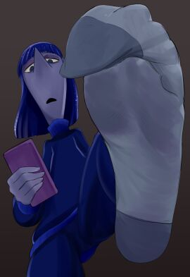 clothed clothed_female clothing ennui_(inside_out) feet female foot_fetish inside_out inside_out_2 socks soles tagme toes