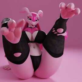 1girls 3d anthro anus_peek ass big_ass big_breasts big_thighs bikini breasts echoedragon female female_only fur furry huge_ass huge_breasts huge_thighs lovander lovander_(mayosplash) pal_(species) palworld pink_body pink_hair pink_skin purple_eyes solo tactical_gear tagme thick_hips thick_thighs thighs