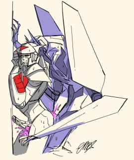 ass cum_in_ass cumming_from_anal_sex gay_sex male nightflyer_oc pinned_to_wall sketch soundblaster soundblaster_(oc) soundwave star-the-skeleton taller_male transformers transformers_prime