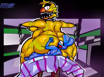 age_difference anal animatronic ass avian big_butt bird chicken duo female femboy five_nights_at_freddy's five_nights_at_freddy's_2 galliform genitals hi_res humanoid lagomorph machine male male/female mammal older_female oral overweight overweight_female pepefurry phasianid plump_labia rimming robot scottgames sex toy_bonnie_(fnaf) vulva withered_chica_(fnaf)