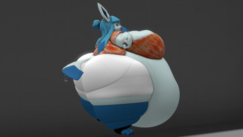 1girls 3d 3d_(artwork) 3d_background 3d_model 3d_render anthro anthro_female anthro_focus anthro_only ass bbw big_ass big_breasts breasts bubble_butt cleavage eeveelution fat fat_anthro fat_belly fat_female female female_anthro female_focus female_only furry furry_female furry_only glaceon hailey_beaumont huge_ass huge_breasts kingofthekabuto obese obese_anthro obese_female oc original_character overweight overweight_anthro overweight_female pokemon pokemon_(species) queenofthekabuto solo thick_thighs wide_hips