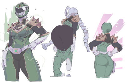 1girls big_ass big_breasts breasts curvaceous curvy curvy_figure digital_media_(artwork) female green_ranger green_ranger_(mmpr) hips huge_ass huge_breasts large_ass large_breasts legs mighty_morphin_power_rangers power_ranger power_rangers slim_waist thick thick_hips thick_legs thick_thighs thighs voluptuous waist wide_hips