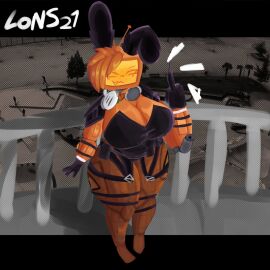 1girls 2d 2d_(artwork) antennae artist_name big_breasts breasts bunny_ears bunny_veeronica bunnysuit cleavage commission curvy curvy_female curvy_figure drawing fanart female female_only forsaken_(roblox) gloves large_breasts large_thighs lons212 middle_finger orange_body orange_hair roblox roblox_game robloxian robot robot_girl screen_face slightly_chubby slightly_chubby_female standing thick_thighs thighs tv tv_head tv_woman veeronica voluptuous voluptuous_female watermark