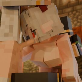 1girls 2boys1girl 2girls 3d 3d_(artwork) double_penetration female male mineshield naked naked_female nikiwright pwbad pwgood tagme