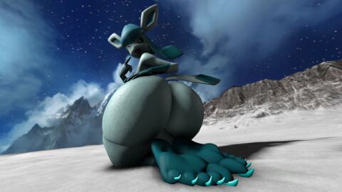 1girls 3d 3d_render 5_fingers 5_toes anthro anthrofied ass ass_focus barefoot big_ass big_butt digital_media_(artwork) eeveelution feet feet_focus feet_together female female_focus female_only foot_fetish foot_focus fortfoot game_freak generation_4_pokemon glaceon huge_ass huge_butt humanoid_feet large_ass looking_at_viewer looking_back mountain naked naked_female nintendo nude nude_female pokemon pokemon_(species) pokémon_(species) sfm sharp_nails sharp_toenails snow sole_focus soles solo solo_female solo_focus source_filmmaker source_filmmaker_(artwork) tagme tagme_(artist) teasing_viewer thick_ass thick_thighs toenails toes