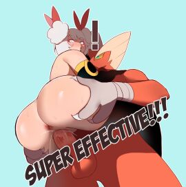 1boy 1girls anus ass blaziken blue_eyes carrying carrying_partner female game_freak generation_3_pokemon interspecies it's_super_effective! kokoe light-skinned_female light_skin male mega_blaziken mega_evolution mel_glacée_(kokoe) penetration penis penis_in_pussy pokemon pokemon_(species) pokemon_rse pokephilia pussy sex stand_and_carry_position standing standing_sex super_effective vagina vaginal_penetration vaginal_sex yellow_sclera