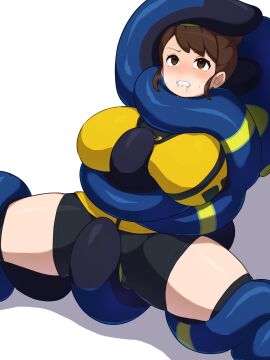 absurd_res ambiguous_gender big_breasts black_bottomwear black_clothing black_shorts bodily_fluids bottomwear breasts brown_eyes brown_hair cephalopod clothed clothed_sex clothing coleoid crying duo female generation_8_pokemon gloria_(pokemon) grapploct hair headlock hi_res huge_breasts human interspecies jacket light_body light_skin mammal marine mollusk nintendo octopodiform octopus okra_sticky pokemon pokemon_(species) pokemon_ss pokemon_ss_isle_of_armor pokephilia pussy restrained_arms restrained_legs rubbing_pussy sex shorts spread_legs spreading sweat tears tentacle tentacle_rape tentacle_sex topwear yellow_clothing yellow_jacket_(clothing) yellow_topwear