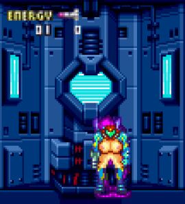 animated armored_samus bare_breasts big breasts female metroid metroid_fusion pixel_animation power_suit resized samus_aran
