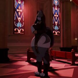 ass big_ass big_breasts breasts bubble_butt cleavage female furry huge_ass huge_breasts loona_(helluva_boss) notsafeforgek tagme thick_thighs twerking video wide_hips