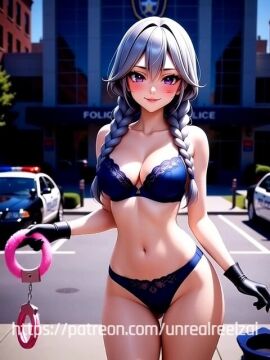 ai_generated disney humanized judy_hopps sexy_pose sfw teasing underwear unrealreelz zootopia