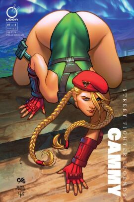 1girls 2016 all_fours antenna_hair artist_signature ass back bare_shoulders beret blonde_hair blue_sky braid braided_hair braided_twintails british british_female cammy_white capcom comic_cover crawling female female_focus female_only fingerless_gloves frank_cho gauntlets gelbooru gelbooru_link gloves green_clothing green_leotard harness hat holster horizon huge_ass leotard light-skinned_female light_skin looking_at_viewer nei_ruffino omar_dogan outdoors red_armwear red_beret red_fingerless_gloves red_gloves red_headwear sky smile solo solo_female street_fighter thick_thighs thigh_holster thighs thong_leotard top-down_bottom-up twin_braids video_game video_game_character video_games western_art wide_hips