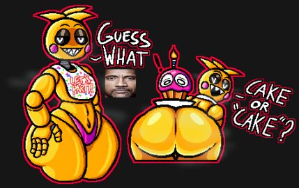 1girls amysteriousmr animatronic ass ass_focus big_ass blush_stickers bottom_heavy chicken child_bearing_hips clothed cupcake cupcake_(fnaf) dwayne_”the_rock”_johnson female female_only five_nights_at_freddy's five_nights_at_freddy's_2 flat_chest flat_chested furry huge_ass meme mrmysterious5 nude pear-shaped_figure pear_shaped pear_shaped_female phasianid pixel_art revealing_clothes robot robot_girl scottgames sharp_teeth sideass smile solo solo_female teasing thick_thighs thunder_thighs toy_chica_(fnaf) wide_hips