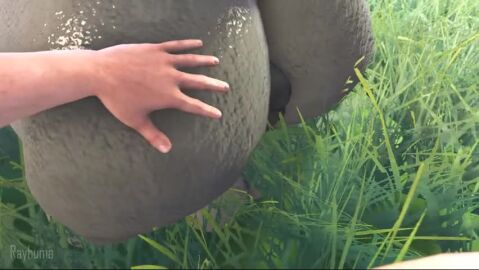 3d 3d_(artwork) 5_fingers ambiguous_gender ambiguous_on_feral animated antennae_(anatomy) anus ass ass_grab balls big_ass big_balls big_butt black_eyes bouncing_ass bouncing_butt butt_grab digital_media_(artwork) dominant_human dominant_pov duo feral fingers genitals grass half-closed_eyes hand_on_ass hand_on_butt high_framerate huge_ass huge_butt human interspecies looking_at_viewer looking_back loop male male_focus male_only mammal mp4 narrowed_eyes nintendo no_sound plant pokemon pokemon_(species) pokephilia puffy_anus rayhuma scolipede short_playtime slap spanking video video_games webm white_body white_skin yellow_sclera