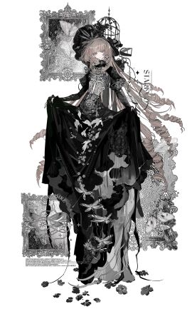 728useform absurdres clothed clothing highres monochrome non-web_source