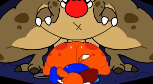 anal anal_sex animated edited_art fox furry gay huge_ass huge_cock male/male mr._rex soups_(superiorfox) superiorfox t-rex