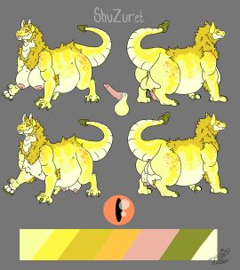 absurd_res anus ass balls big_butt claws dilla-croc dragon fallout female feral fur furred_dragon furred_scalie genitals hi_res microsoft mythological_creature mythological_scalie mythology night_stalker_(fallout) nipples overweight penis perineum pink_anus pink_nipples pink_vulva puffy_anus scales scalie shuzur'et solo teats vulva white_body white_fur white_scales yellow_body yellow_claws yellow_fur