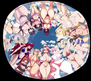 100_kanojo alternate_breast_size areola_slip big_breasts big_thighs blush breasts collaboration different_artstyle eiai_nano fanart female female_only giant_thighs group halter_bikini halterneck hanazono_hahari hanazono_hakari haraga_kurumi heart-shaped_pupils huge_breasts huge_thighs inda_karane kakure_meme kimi_no_koto_ga_dai_dai_dai_dai_daisuki_na_100-nin_no_kanojo massive_breasts massive_thighs meido_mai mosquerajoshua multiple_artists nekonari_tama nemui_nemu sling_bikini sutou_iku swimsuit the_100_girlfriends_who_really_really_really_really_really_love_you thick_thighs thighs twitter_link twitter_username utsukushisugi_mimimi voluptuous yakuzen_kusuri yakuzen_kusuri_(older) yakuzen_yaku yamato_nadeshiko yamato_nadeshiko_(100_kanojo) yoshimoto_shizuka zetsubouda_meru